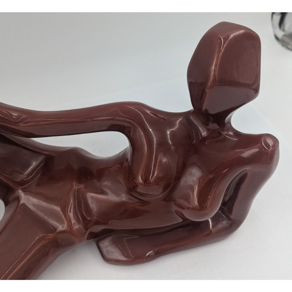 Vintage MCM 1976 Jaru Pottery Cubist Nude Woman Sculpture - Picture 3 of 12